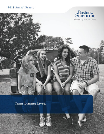 Thumbnail Boston Scientific Annual Report 2013