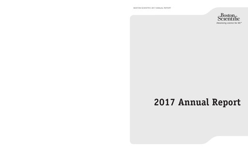 Thumbnail Boston Scientific Rapport annuel 2017