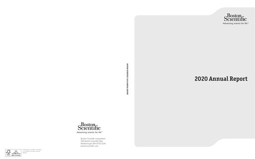 Thumbnail Boston Scientific Annual Report 2020