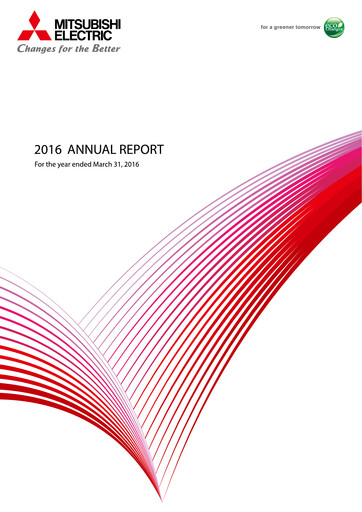 Thumbnail Mitsubishi Electric Annual Report 2016