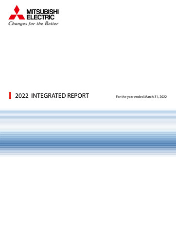 Thumbnail Mitsubishi Electric Annual Report 2022