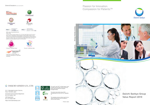 Thumbnail Daiichi Sankyō Annual Report 2019