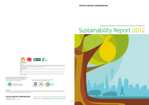 Thumbnail Toyota ESG Report 2012