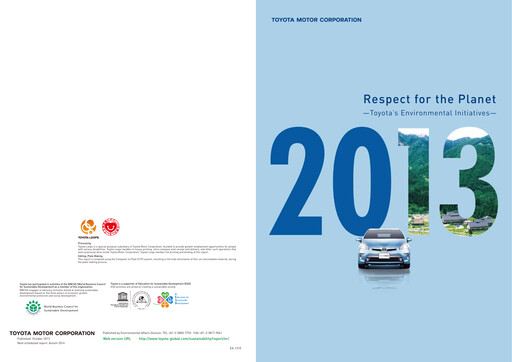 Thumbnail Toyota ESG Report 2013