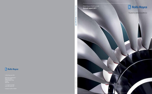 Thumbnail Rolls-Royce Holdings Annual Report 2011