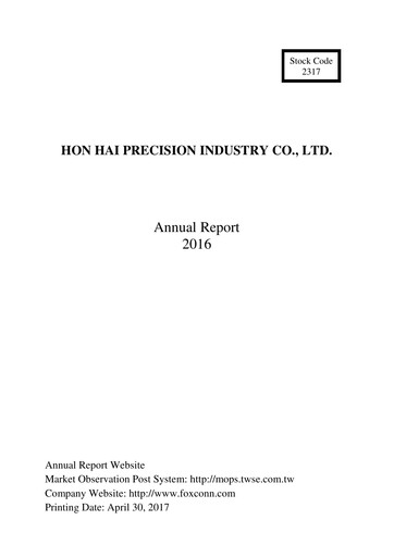 Thumbnail Foxconn (Hon Hai Precision Industry) Annual Report 2016