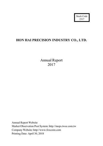 Thumbnail Foxconn (Hon Hai Precision Industry) Annual Report 2017