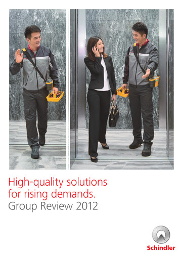 Thumbnail Schindler Group Annual Report 2012