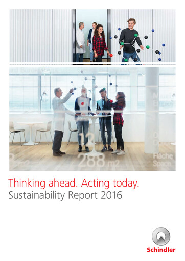 Thumbnail Schindler Group Sustainability Report 2016