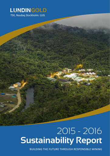 Thumbnail Lundin Gold Sustainability Report 2015-2016