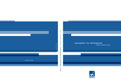 Thumbnail AXA Annual Report 2007