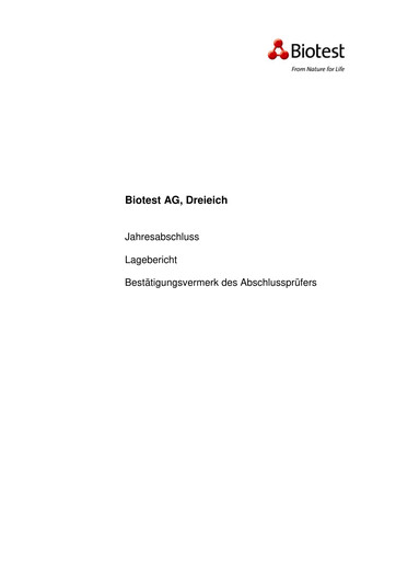 Thumbnail Biotest
 Financial Statement 2007