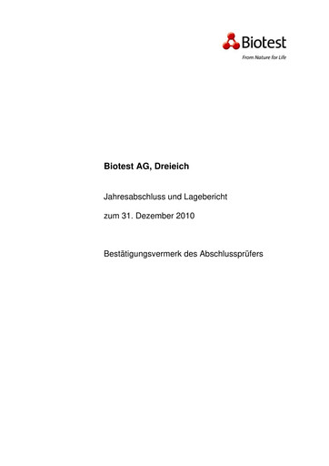 Thumbnail Biotest
 Financial Statement 2010