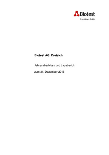 Thumbnail Biotest
 Financial Statement 2016