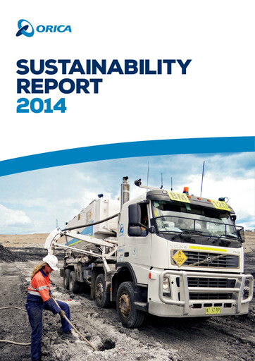 Thumbnail Orica Sustainability Report 2014