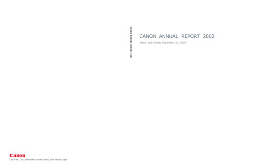 Thumbnail Canon Annual Report 2002