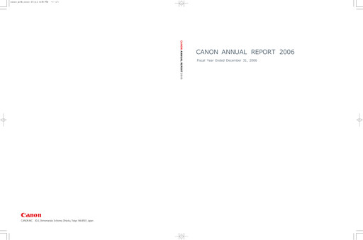 Thumbnail Canon Annual Report 2006