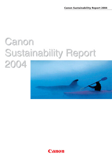 Thumbnail Canon Sustainability Report 2004