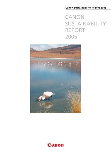 Thumbnail Canon Sustainability Report 2005