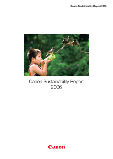 Thumbnail Canon Sustainability Report 2006