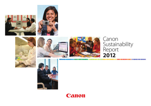 Thumbnail Canon Sustainability Report 2012