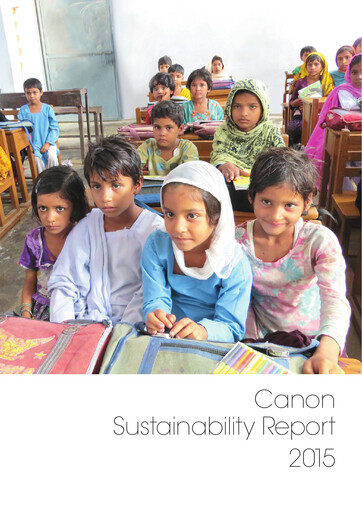 Thumbnail Canon Sustainability Report 2015