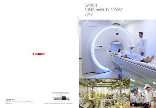 Thumbnail Canon Sustainability Report 2018