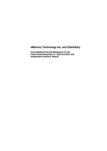 Thumbnail eMemory Technology Financial Statement 2022