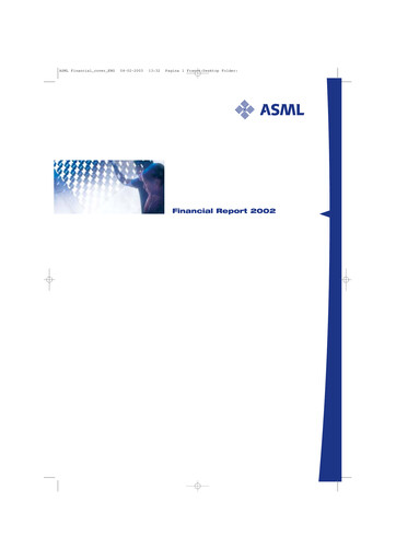 Thumbnail ASML Annual Report 2002