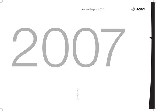 Thumbnail ASML Annual Report 2007