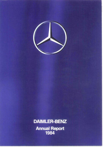 Thumbnail Mercedes-Benz Annual Report 1984