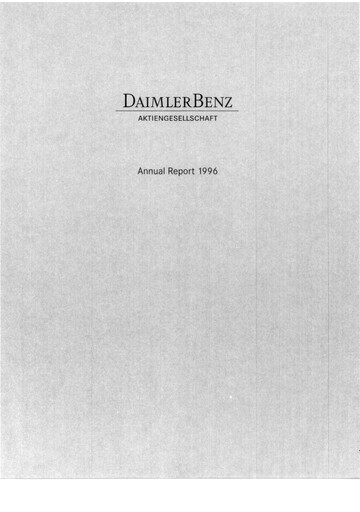 Thumbnail Mercedes-Benz Annual Report 1996