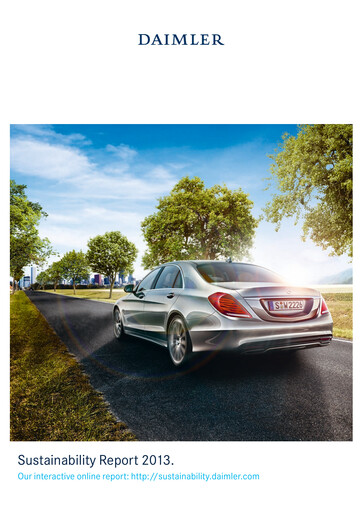 Thumbnail Mercedes-Benz Sustainability Report 2013