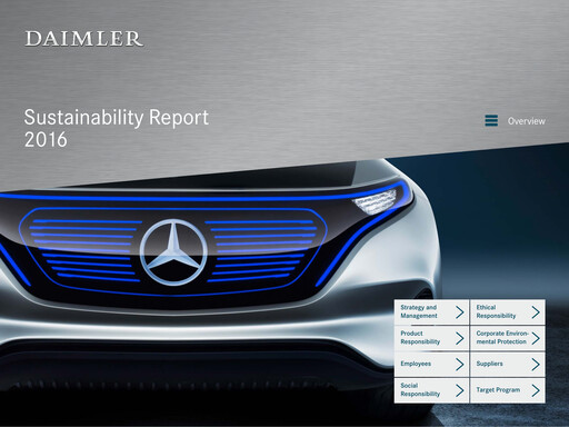 Thumbnail Mercedes-Benz Sustainability Report 2016