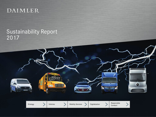 Thumbnail Mercedes-Benz Sustainability Report 2017