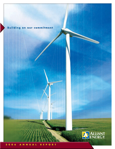 Thumbnail Alliant Energy Annual Report 2006