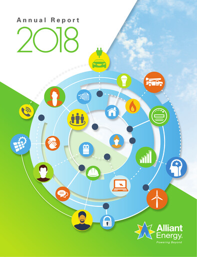 Thumbnail Alliant Energy Annual Report 2018